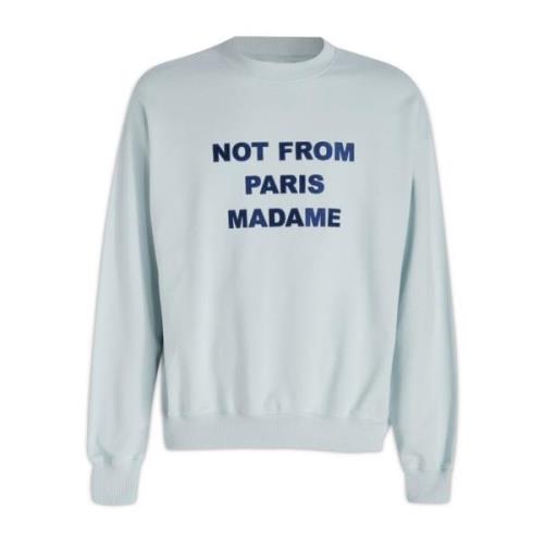 Sweatshirt Drole de Monsieur , Blue , Heren