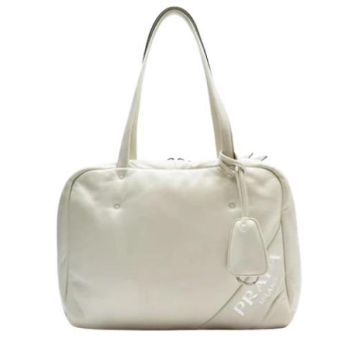 Pre-owned Fabric prada-bags Prada Vintage , White , Dames