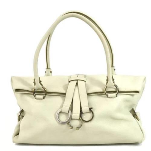 Pre-owned Fabric shoulder-bags Salvatore Ferragamo Pre-owned , Beige ,...