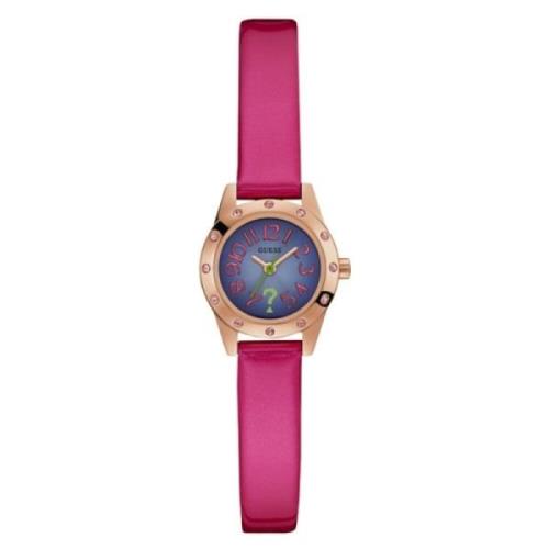 Roségouden Dameskwarts Horloge Guess , Pink , Dames