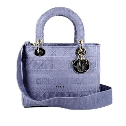 Pre-owned Cotton handbags Dior Vintage , Purple , Dames