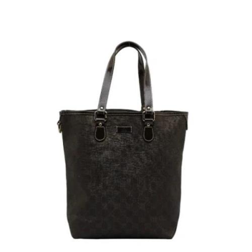 Pre-owned Plastic totes Gucci Vintage , Brown , Dames
