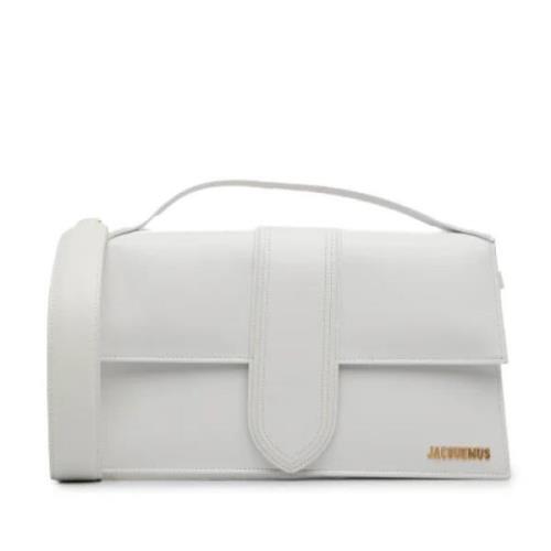 Pre-owned Leather handbags Jacquemus Pre-owned , White , Dames