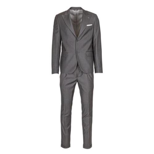 Pinstripe Suit Set Daniele Alessandrini , Gray , Heren