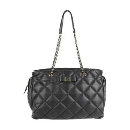 Pre-owned Fabric shoulder-bags Salvatore Ferragamo Pre-owned , Black ,...