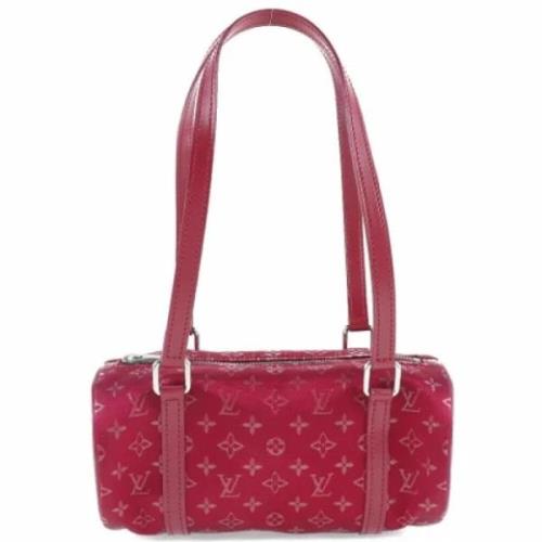 Pre-owned Satin louis-vuitton-bags Louis Vuitton Vintage , Red , Dames