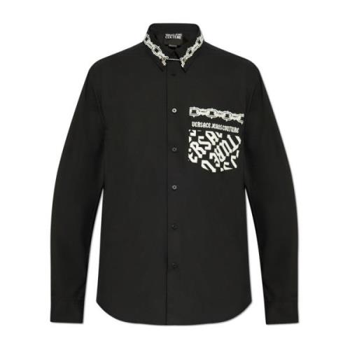 Overhemd met patroon Versace Jeans Couture , Black , Heren