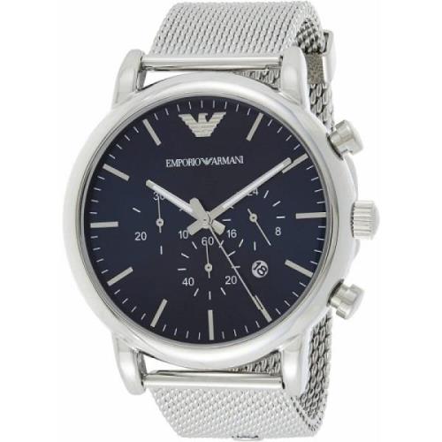 RVS Herenhorloge Zilverkleur Emporio Armani , Gray , Heren