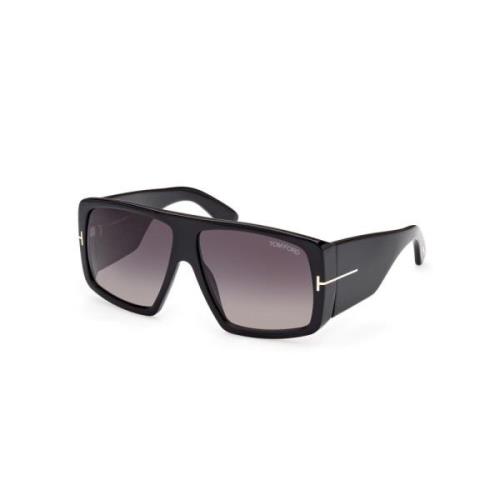 Vierkante zonnebril in zwart raaf Tom Ford , Black , Unisex
