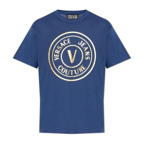 T-shirt met patroon Versace Jeans Couture , Blue , Heren