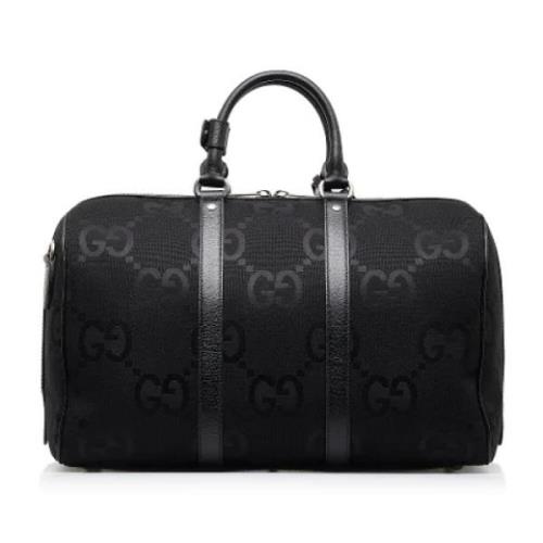 Pre-owned Canvas travel-bags Gucci Vintage , Black , Dames