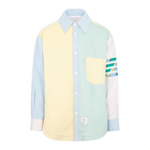 Multicolor Shirt Jacket Ss23 Thom Browne , Multicolor , Heren