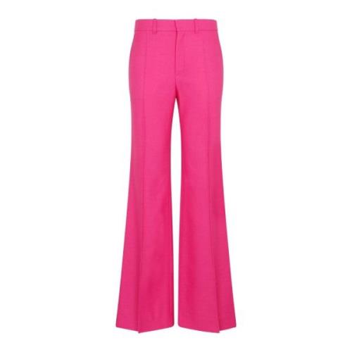 Framboos Wol Zijde Kasjmier Broek Chloé , Pink , Dames