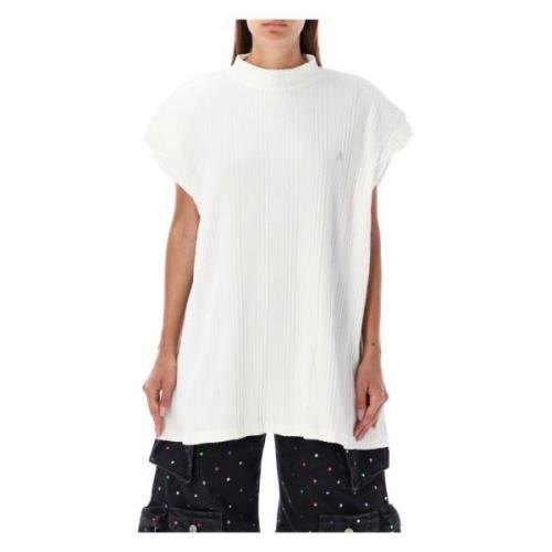 Witte Laurie T-shirt The Attico , White , Dames