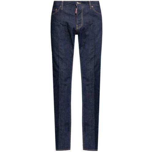 Stijlvolle Herenbroek Aw24 Dsquared2 , Blue , Heren