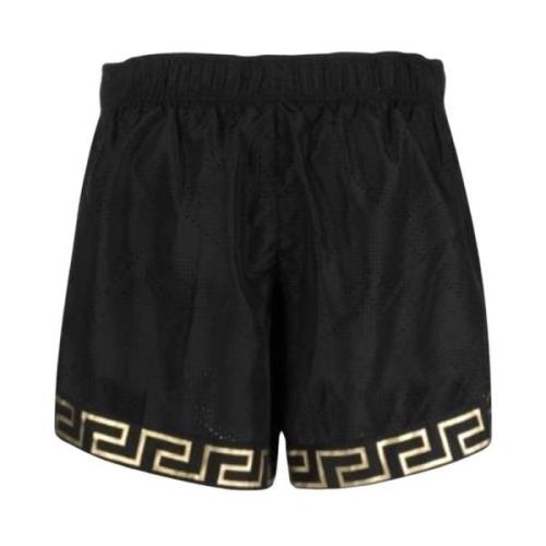 Stijlvolle Bermuda Shorts voor Mannen Versace , Black , Heren