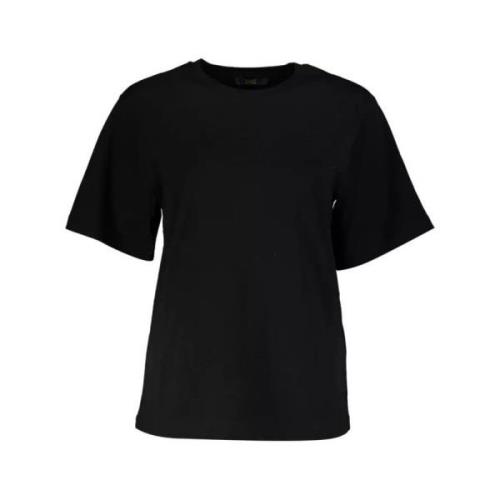 Eenvoudig Zwart Katoenen T-Shirt Cavalli Class , Black , Dames