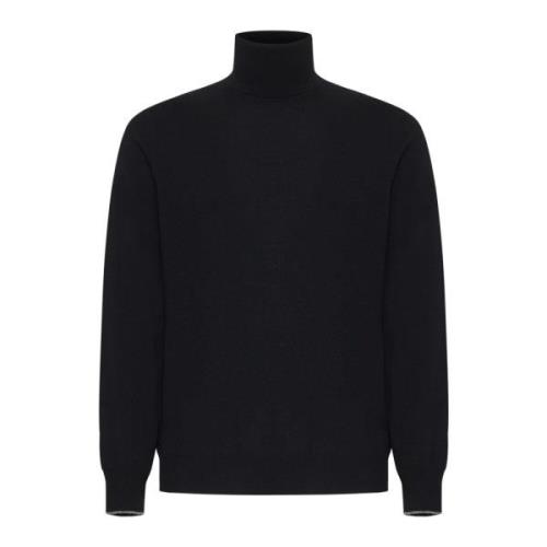 Zwarte Sweaters voor Mannen Brunello Cucinelli , Black , Heren