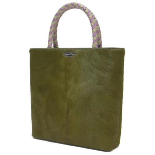 Pre-owned Fabric dior-bags Dior Vintage , Green , Dames