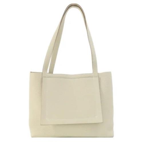 Pre-owned Fabric totes Hermès Vintage , Beige , Dames