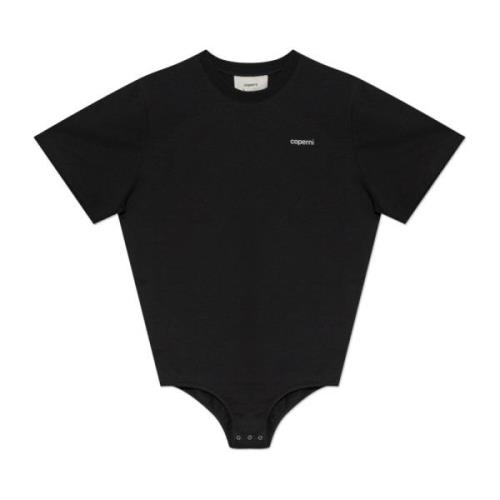 Bodysuit met logo Coperni , Black , Dames