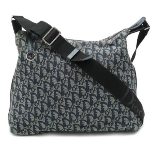 Pre-owned Fabric dior-bags Dior Vintage , Blue , Dames