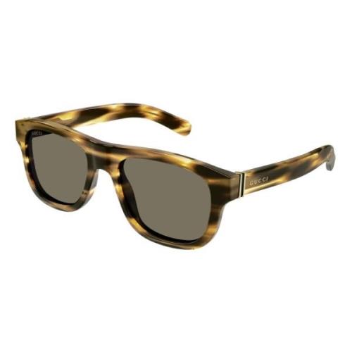 Stylish Sunglasses in Havana/Brown Gucci , Brown , Heren
