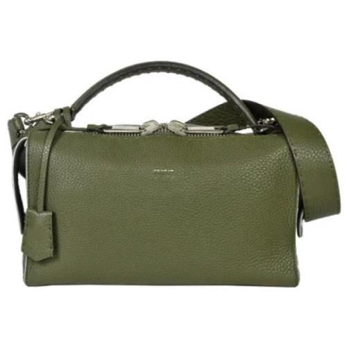 Pre-owned Leather shoulder-bags Fendi Vintage , Green , Dames