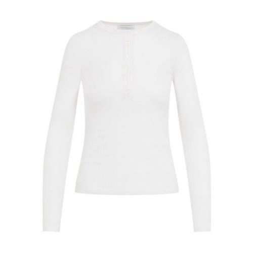 Ivory Julian Henley Shirt Gabriela Hearst , White , Dames
