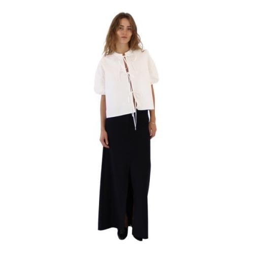 Stijlvolle Tie Shirt Designers Remix , White , Dames