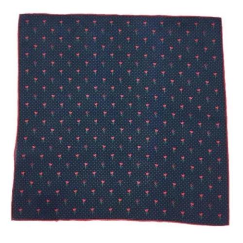 Pre-owned Wool scarves Gucci Vintage , Blue , Dames