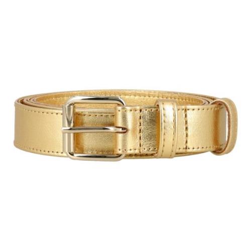 Gouden Leren Riem Accessoires Comme des Garçons , Yellow , Unisex