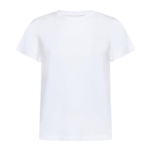 Wit Katoenen Crew Neck T-shirt Khaite , White , Dames