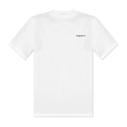 T-shirt met logo Coperni , White , Dames