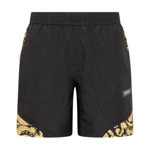 Stijlvolle Bermuda Shorts voor Mannen Versace , Black , Heren
