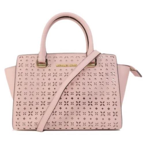 Pre-owned Leather handbags Michael Kors Pre-owned , Pink , Dames