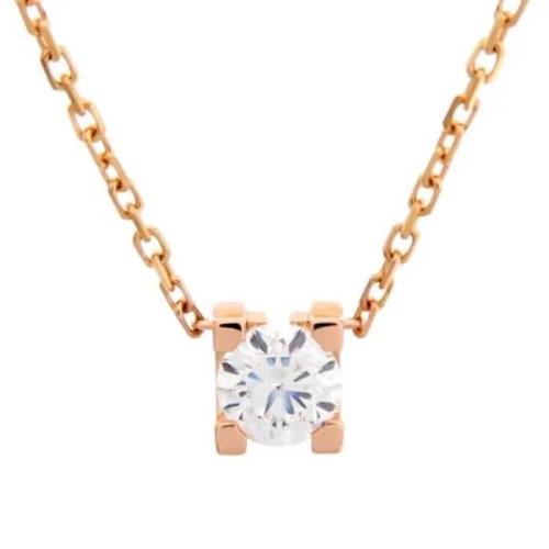 Pre-owned Rose Gold necklaces Cartier Vintage , Pink , Dames