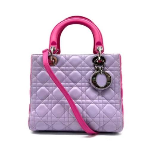 Pre-owned Fabric dior-bags Dior Vintage , Purple , Dames