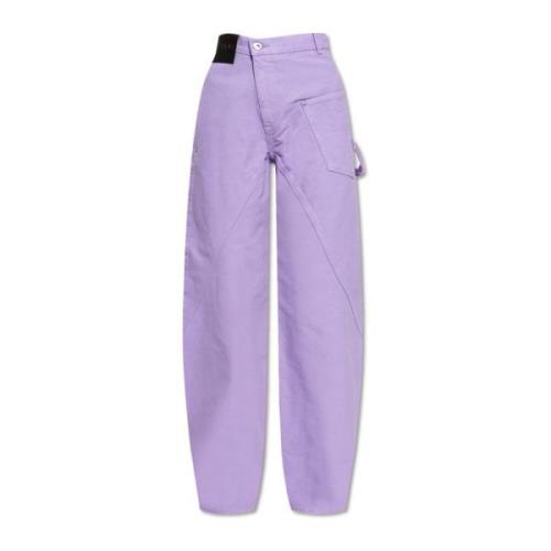 Losse fit jeans JW Anderson , Purple , Dames