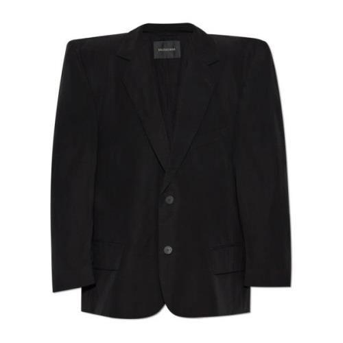 Oversized Blazer Balenciaga , Black , Dames