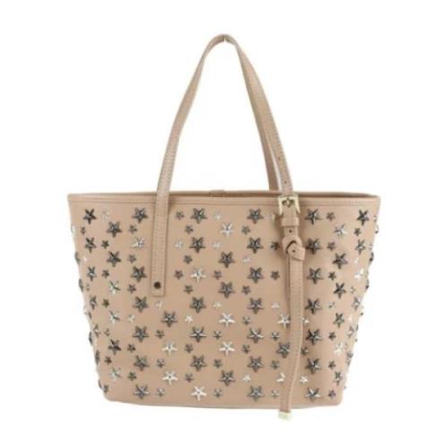 Pre-owned Fabric handbags Jimmy Choo Pre-owned , Beige , Dames