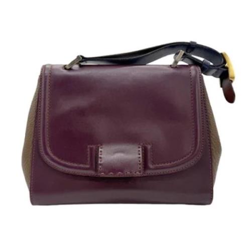Pre-owned Leather handbags Fendi Vintage , Brown , Dames