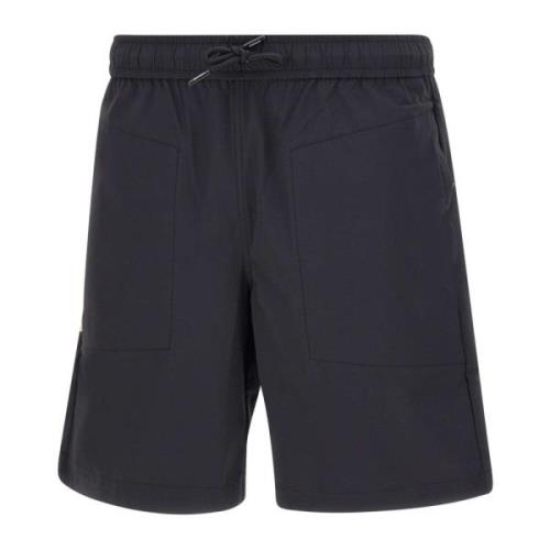 Zwarte Shorts voor Mannen K-Way , Black , Heren
