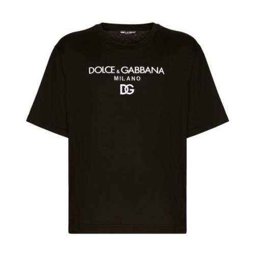 Zwarte T-shirts en Polos Dolce & Gabbana , Black , Heren