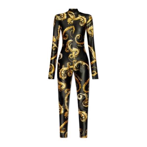 Jumpsuit met patroon Versace Jeans Couture , Black , Dames