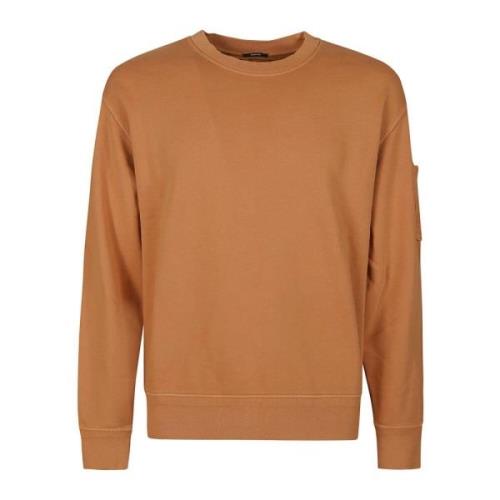 Diagonal Fleece Lens Sweatshirt C.p. Company , Orange , Heren