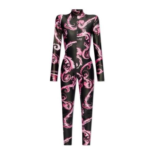 Jumpsuit met patroon Versace Jeans Couture , Black , Dames