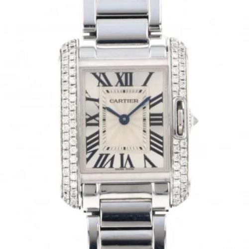 Pre-owned Stainless Steel watches Cartier Vintage , Gray , Dames