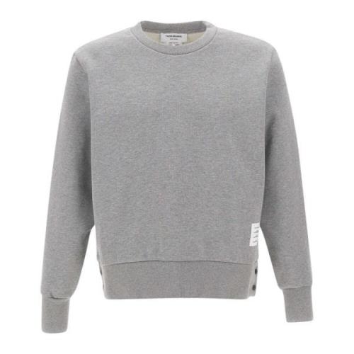 Grijze Katoenen Heren Sweatshirt Thom Browne , Gray , Heren