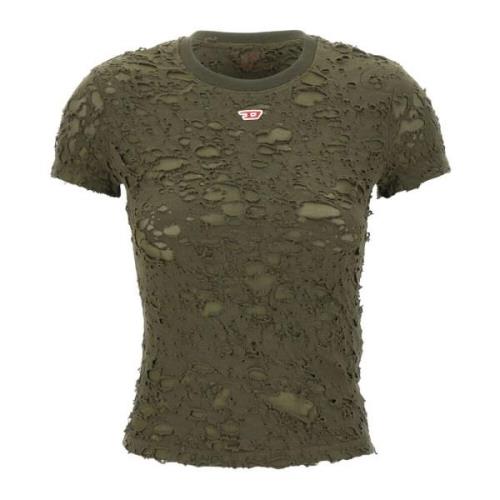 Groene T-shirts en Polos Diesel , Green , Dames